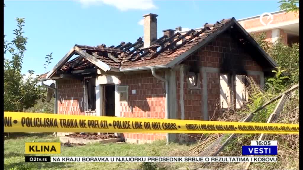 Zapaljena srpska kuća na Kosovu