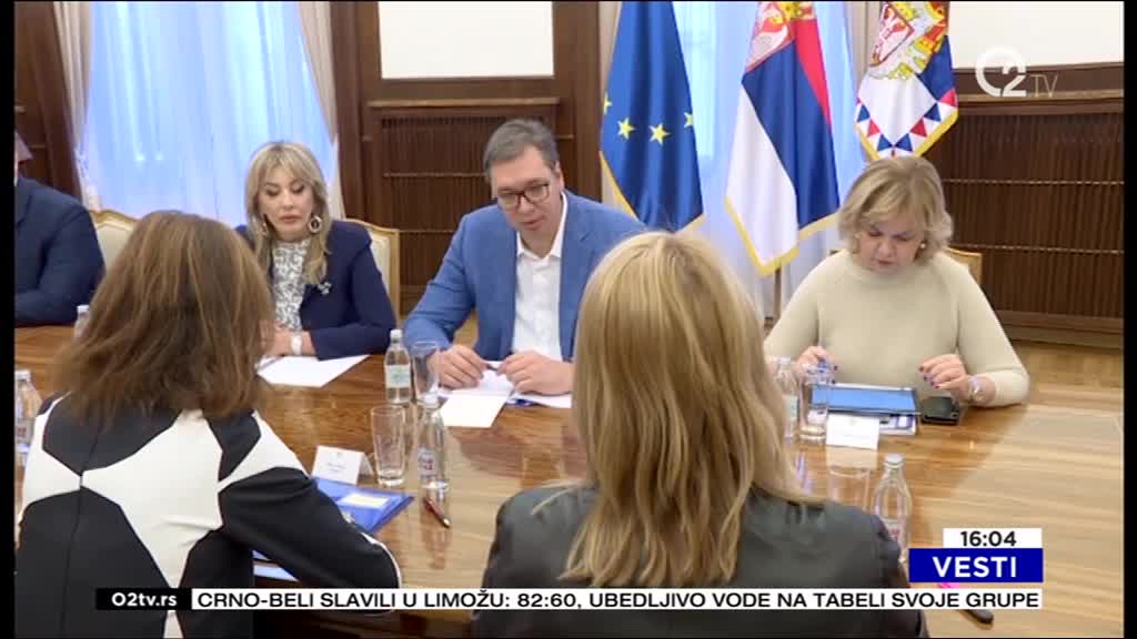 Predsednik Vučić na sastanku sa Tanjom Fajon