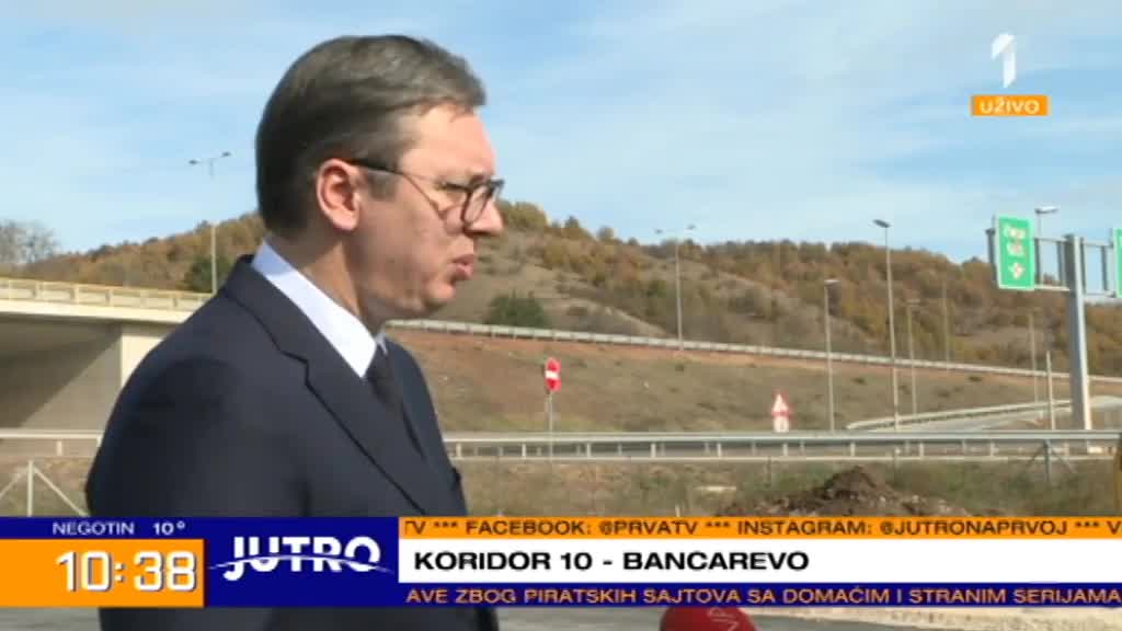 Sve je spremno: Vučić obišao poslednju deonicu Koridora 10