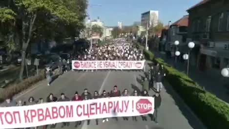 Protest podrške Vučiću u Nišu: 