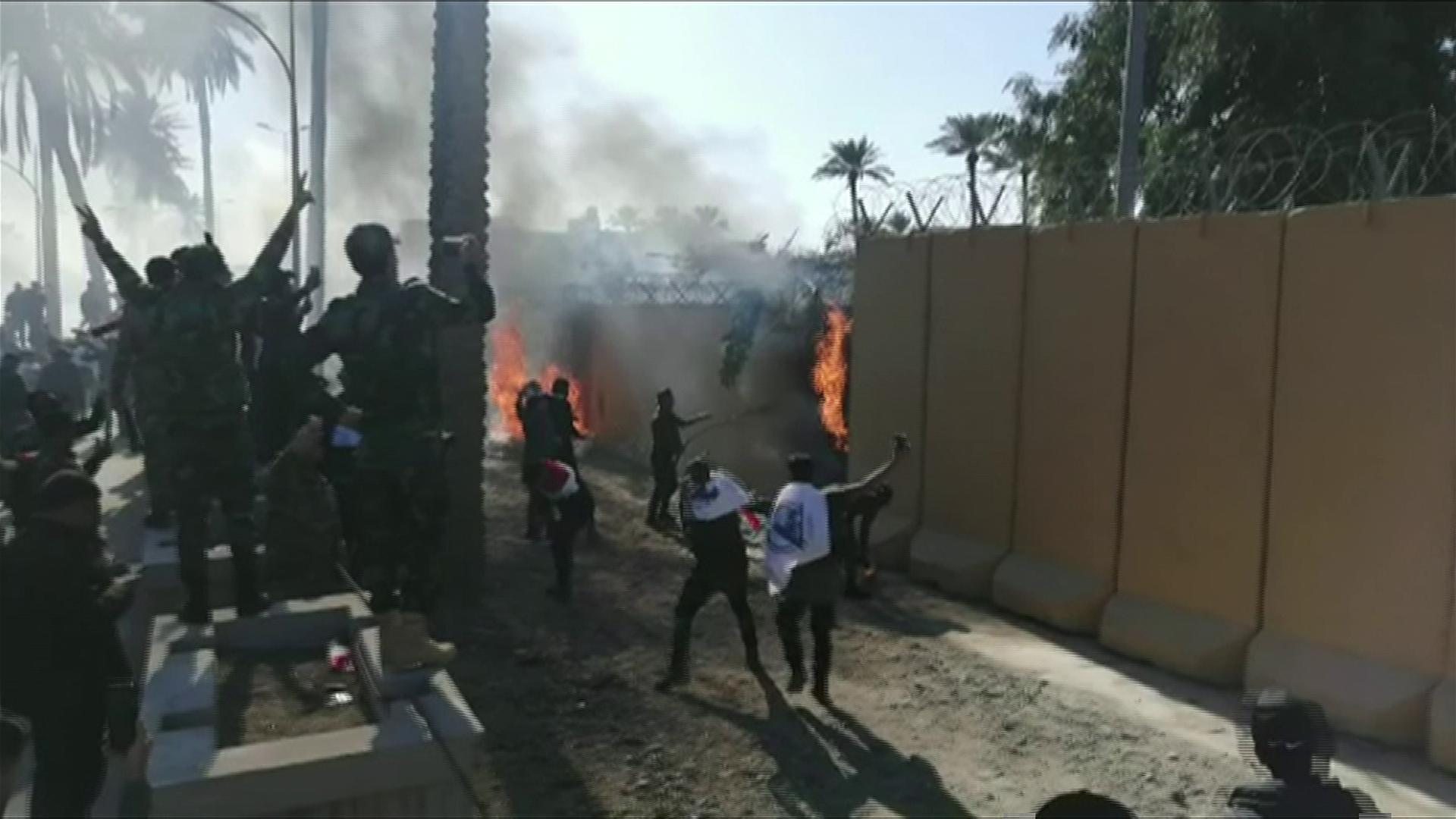 Baghdad protesters target US embassy