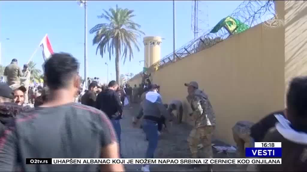 Bagdad: Upad u Ambasdu SAD, povređeni plicajci