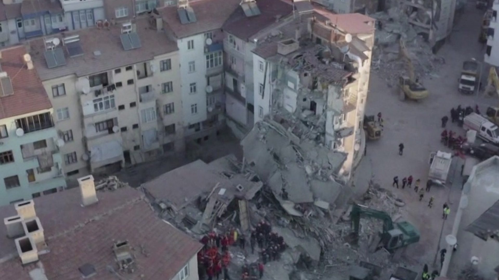 Fire and rubble as deadly quake hits Turkey