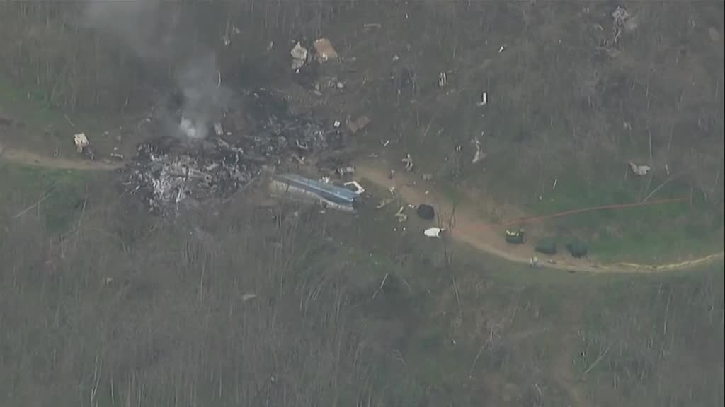 Pogled iz ptičije perspektive na mesto nesreće