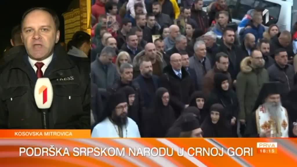 Litija na Kosovu u znak podrške SPC u Crnoj Gori