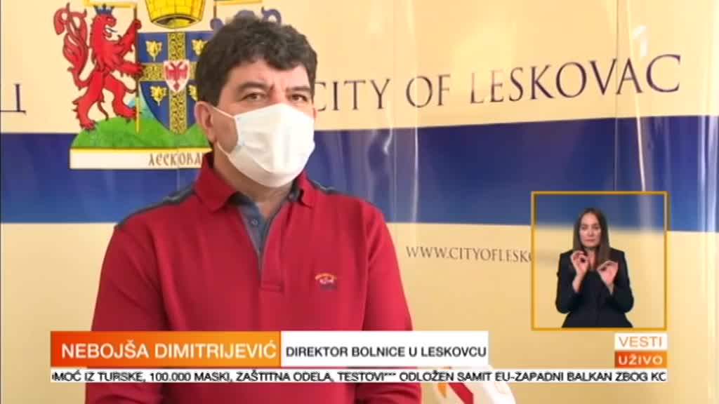 U bolnici u Leskovcu inficirano 23 zdravstvena radnika