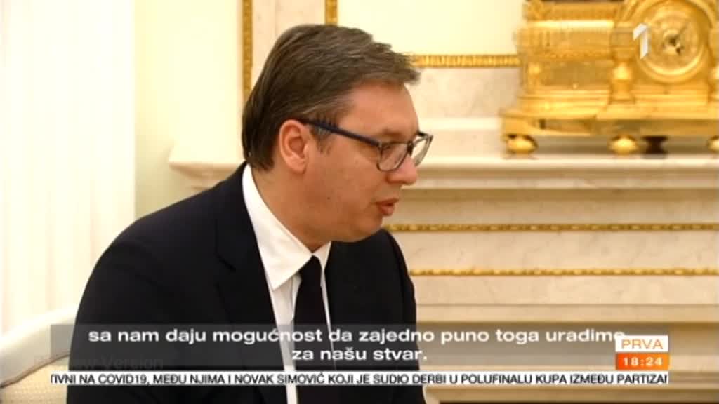 Vučić se obratio Putinu na ruskom