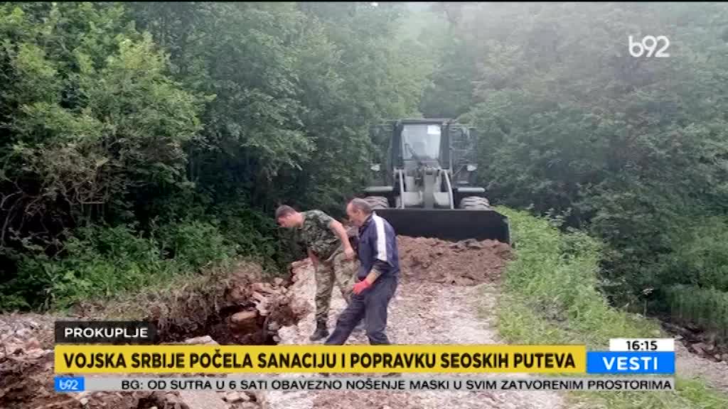 Vojska sanira posledice poplava u Zapadnoj Srbiji
