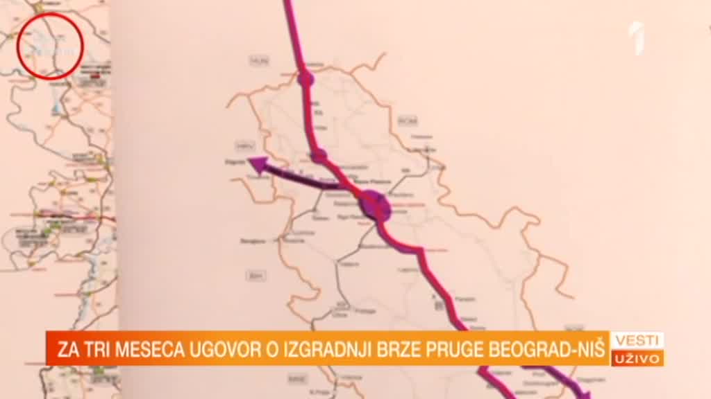 Brza pruga Beograd-Niš od 2021. godine: 