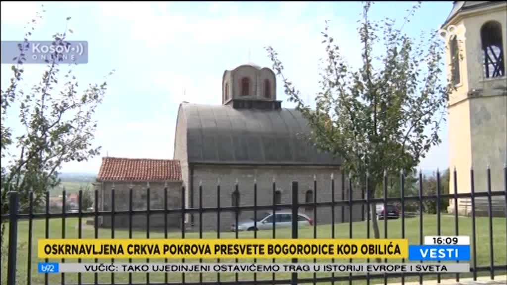 Oskrnavljena pravoslavna crkva na Kosovu i Metohiji