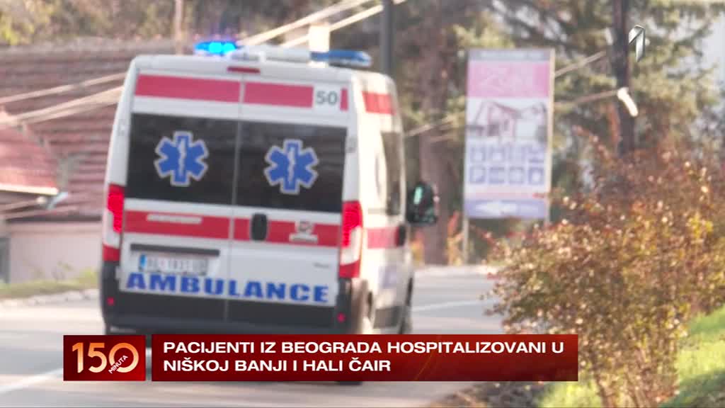 Pacijenti iz Beograda hospitalizovani u Niškoj Banji i hali Čair