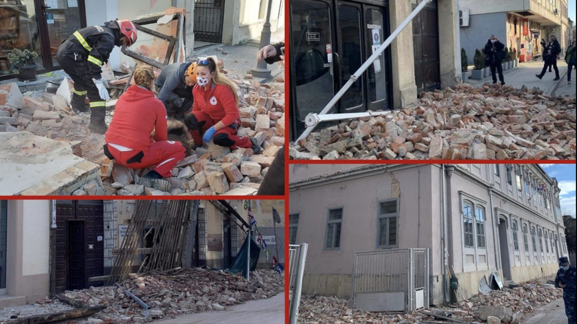 Сцене са епицентра земљотреса у ХрватскоE