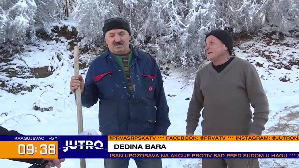 Građani okovani snegom i ledom u Jablaničkom i Pčinjskom okrugu