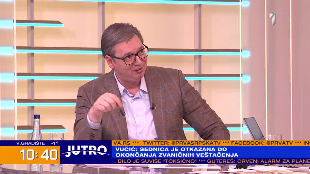 Aleksandar Vučić gost Jutra na TV Prva