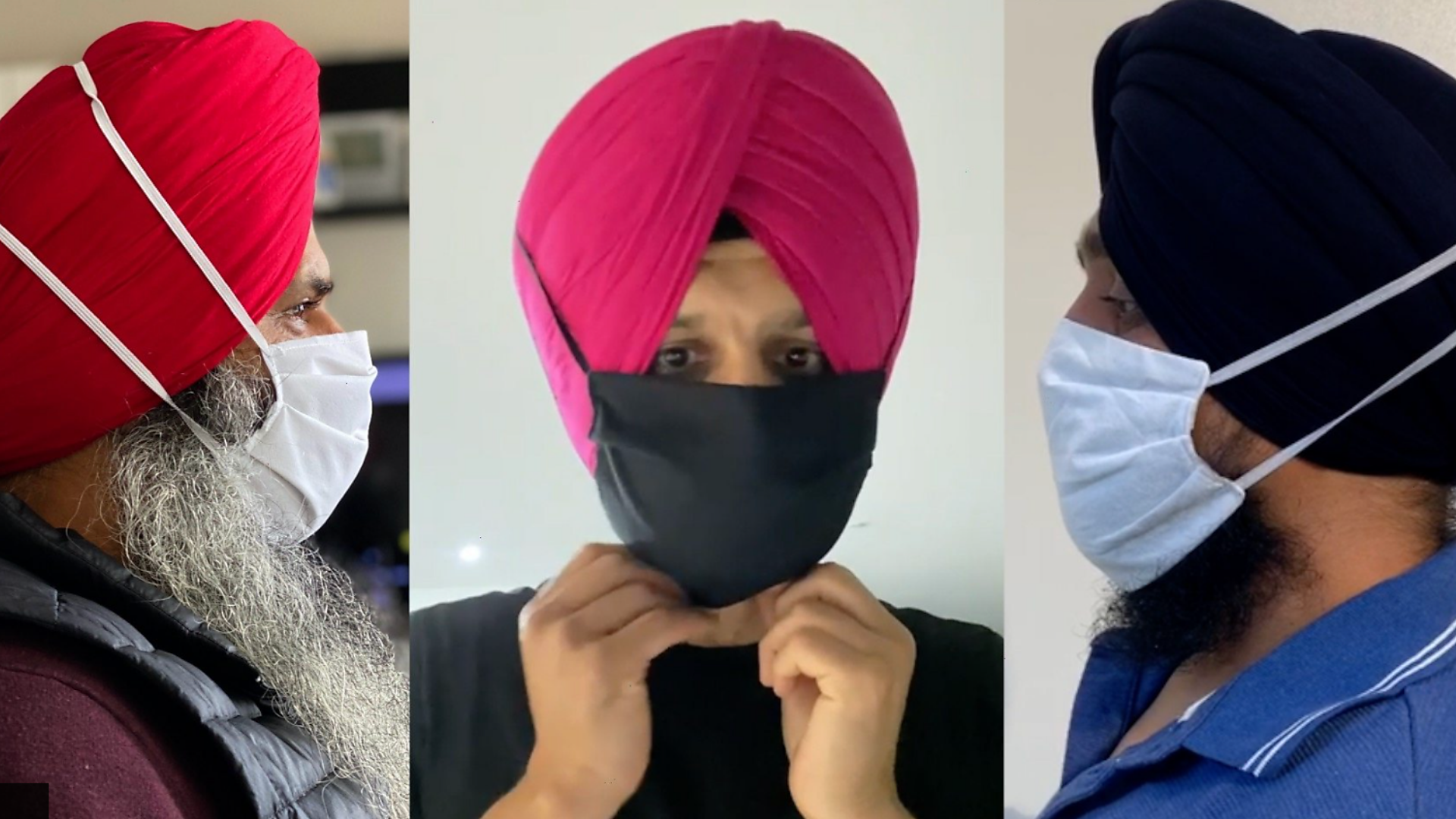 Жена прави заштитне маске за људе који нос&#x