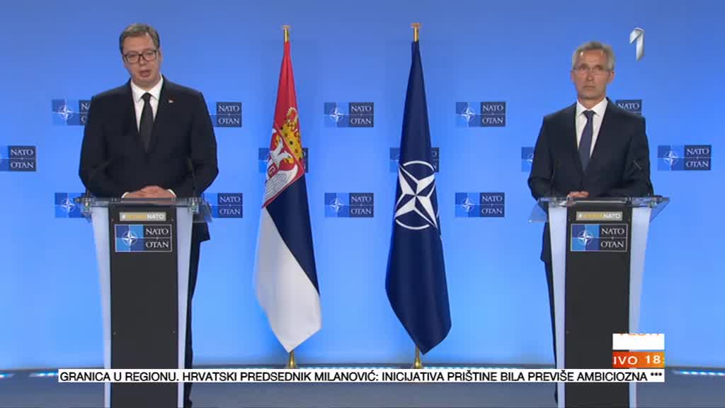 Vučić posle sastanka sa Stoltenbergom: Zadovoljan sam razgovorom