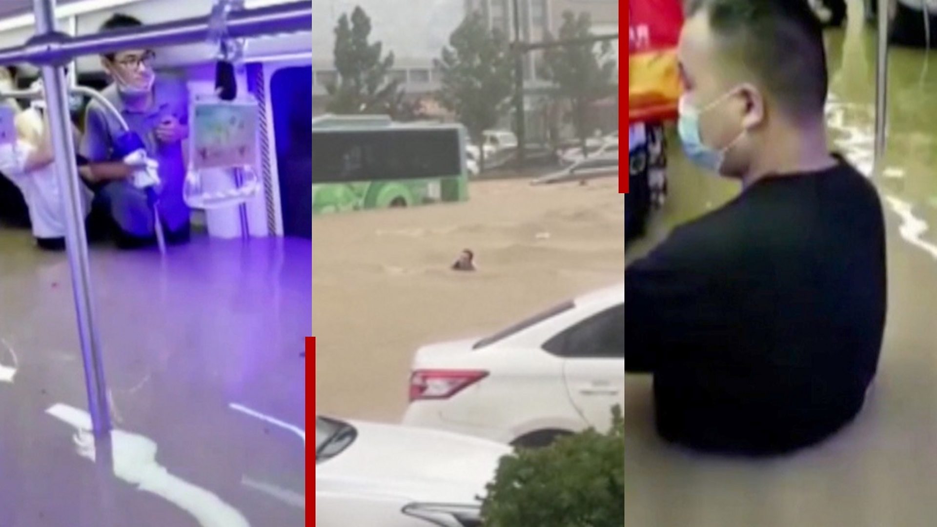 Драматични снимци поплава у Кини
