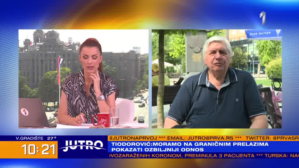Tiodorović za TV Prva: Mere opreza za povratnike sa letovanja