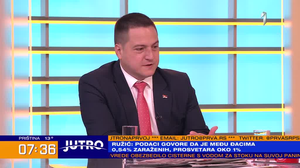Branko Ružić za TV Prva o stanju u školama