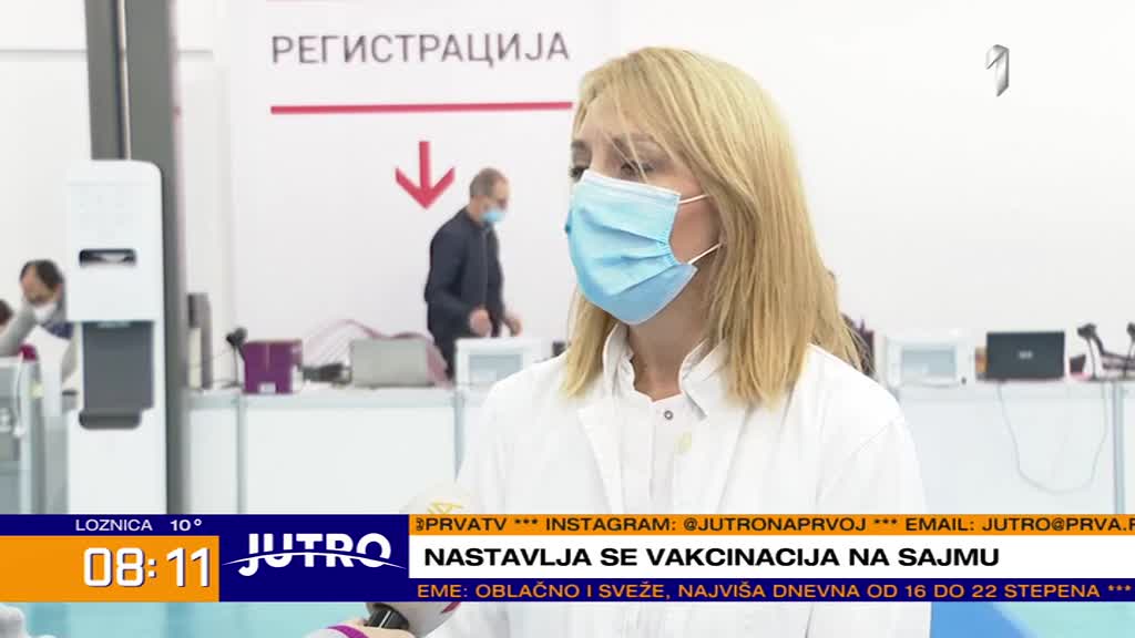 Promena u vakcinalnom centru na Beogradskom sajmu