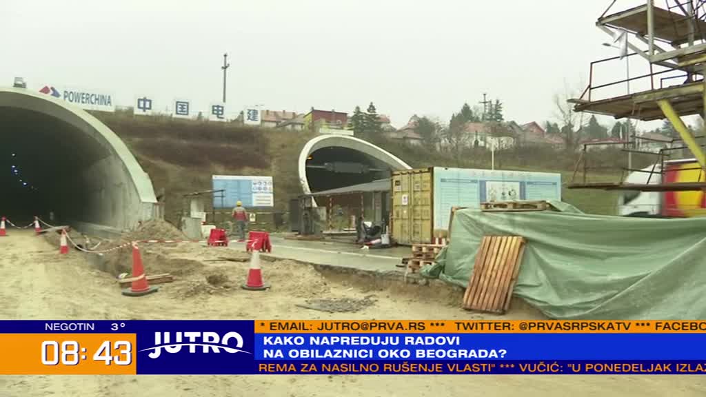 "Uskoro završavamo tunel, obilaznica kod Bubanj Potoka - do kraja sledeæe godine"