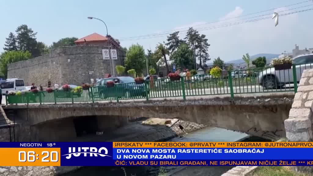 Dva nova mosta rasteretiće saobraćaj u Novom Pazaru
