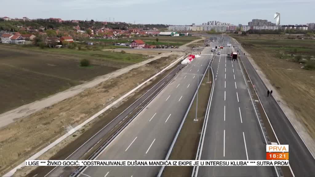 Brza saobraćajnica Surčin - Novi Beograd se priprema za svečano otvaranje