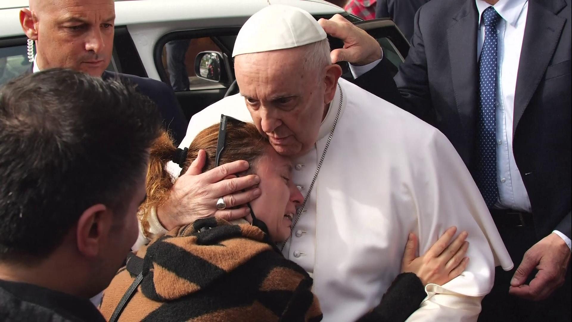 Watch: Well wishers in tears as Pope leaves hospital