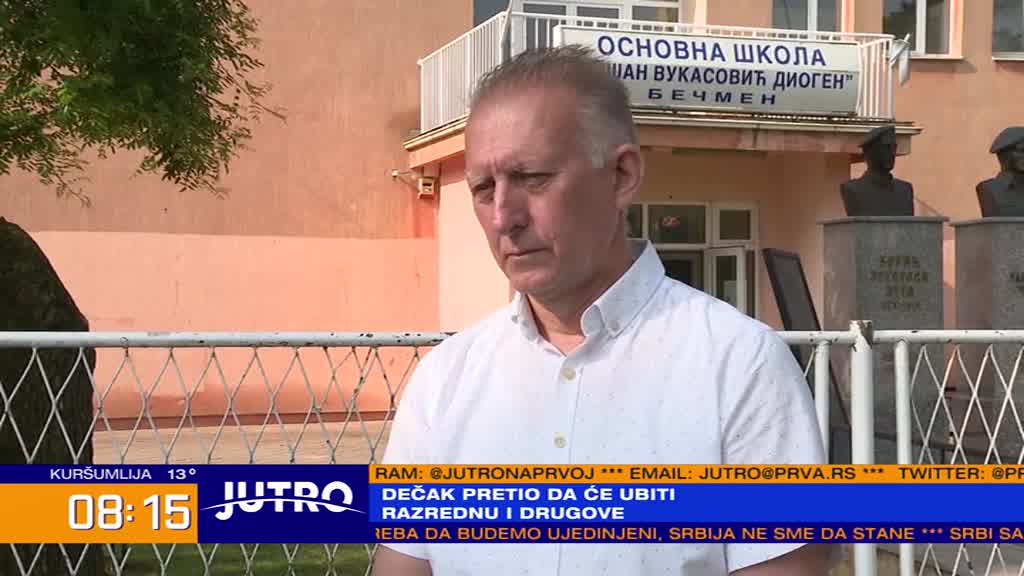 Direktor škole u Surčinu pošto je učenik pretio da će pobiti sve