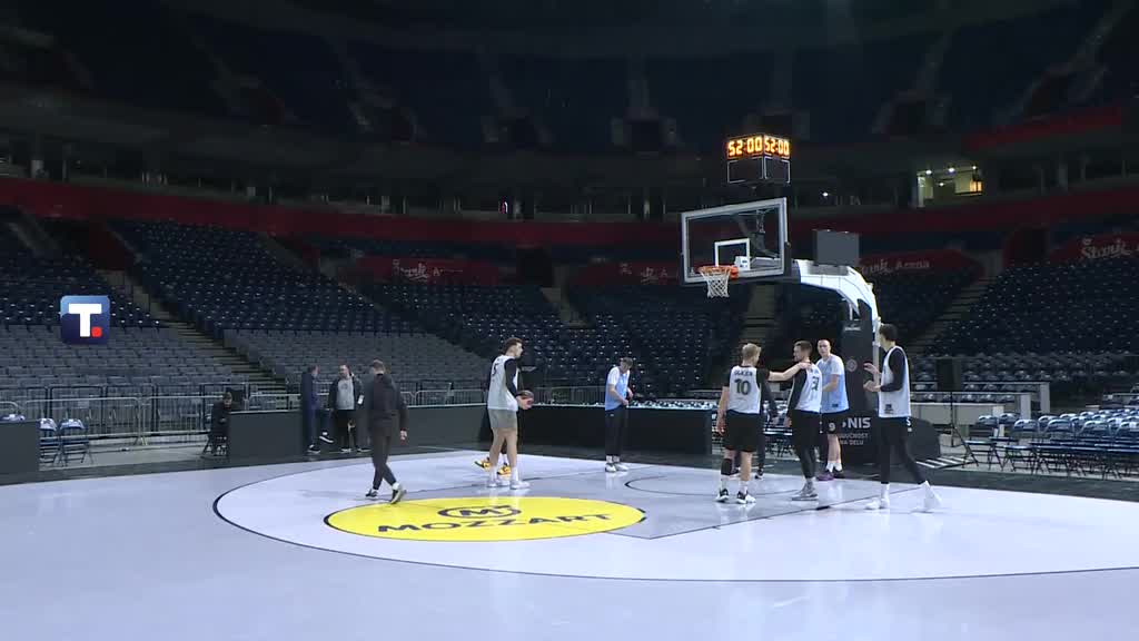 Trening Partizana pred Monako